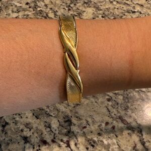 Vintage Monet Elegant Gold Women's Bracelet